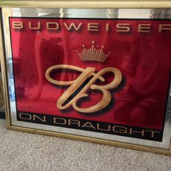 Vintage Budweiser Mirror