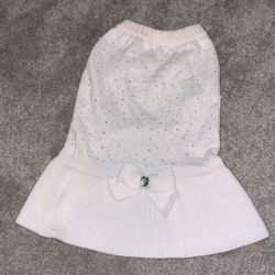 Large Pink Sweater Dress For Doggy 