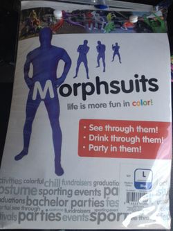 Blue morph suit adult L