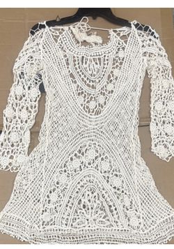 White Crochet Top