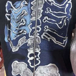 Travis Scott Fragment Skeleton Graffiti zip up