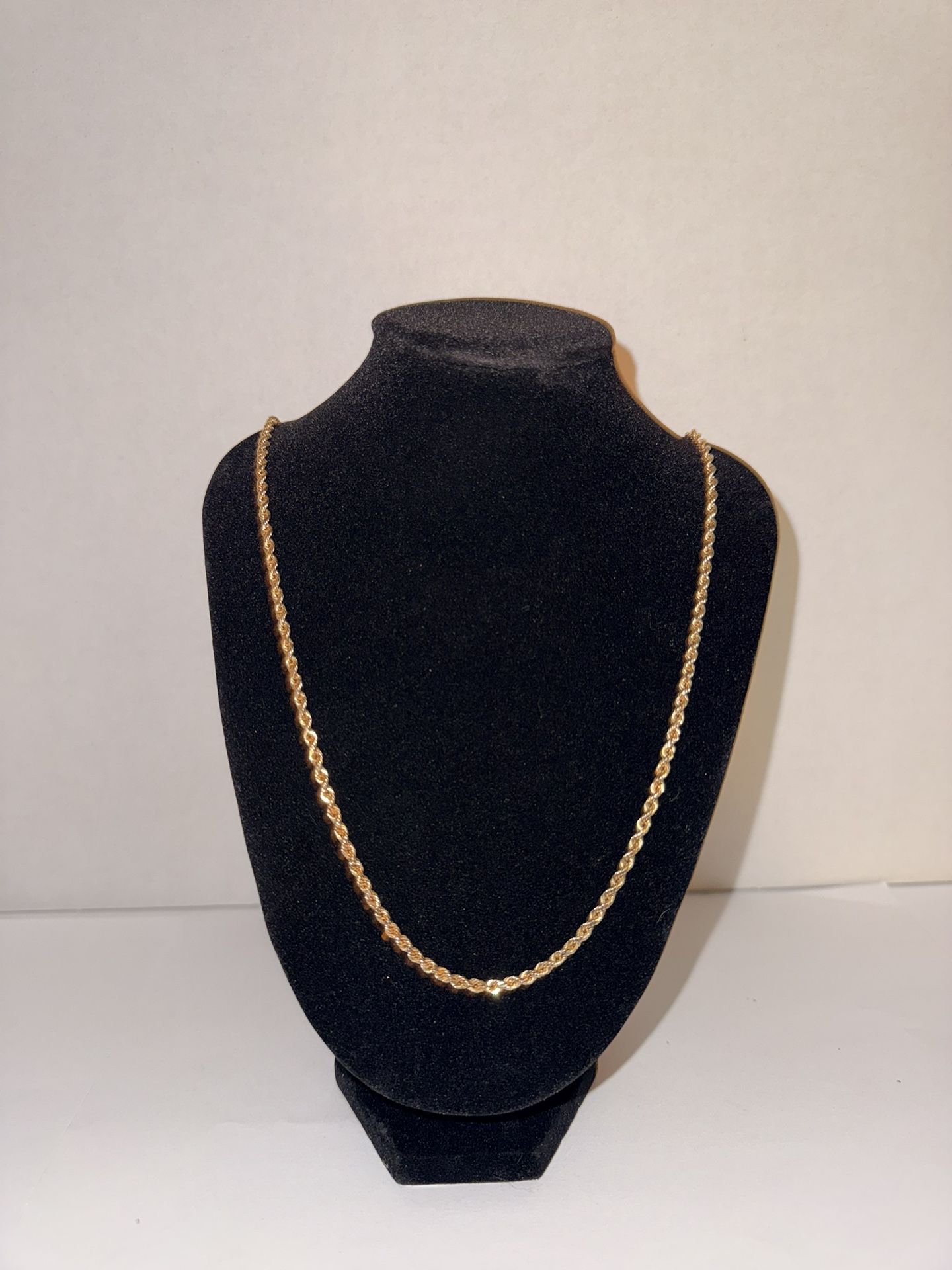 10K 24” Gold Rope Chain 17.03 Grams