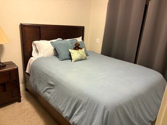 Queen Bed Frame & Mattress