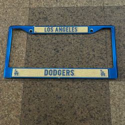 Dodgers Metal License Plate Frame
