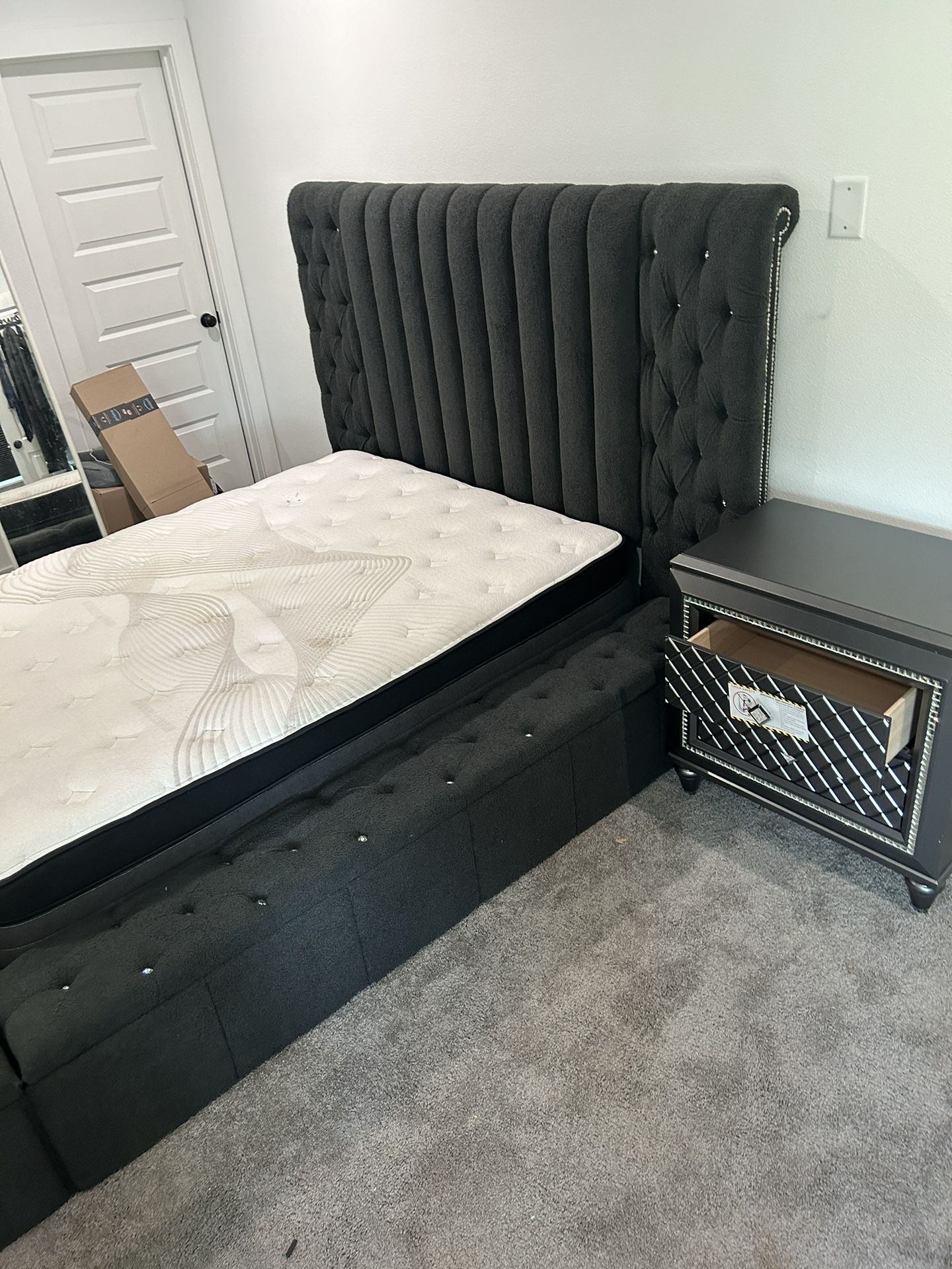 Brand New Danbury Bed Frame & Nightstand
