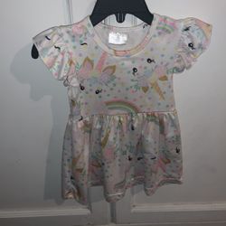 Unicorn Baby Dress- 9-12 Months Size