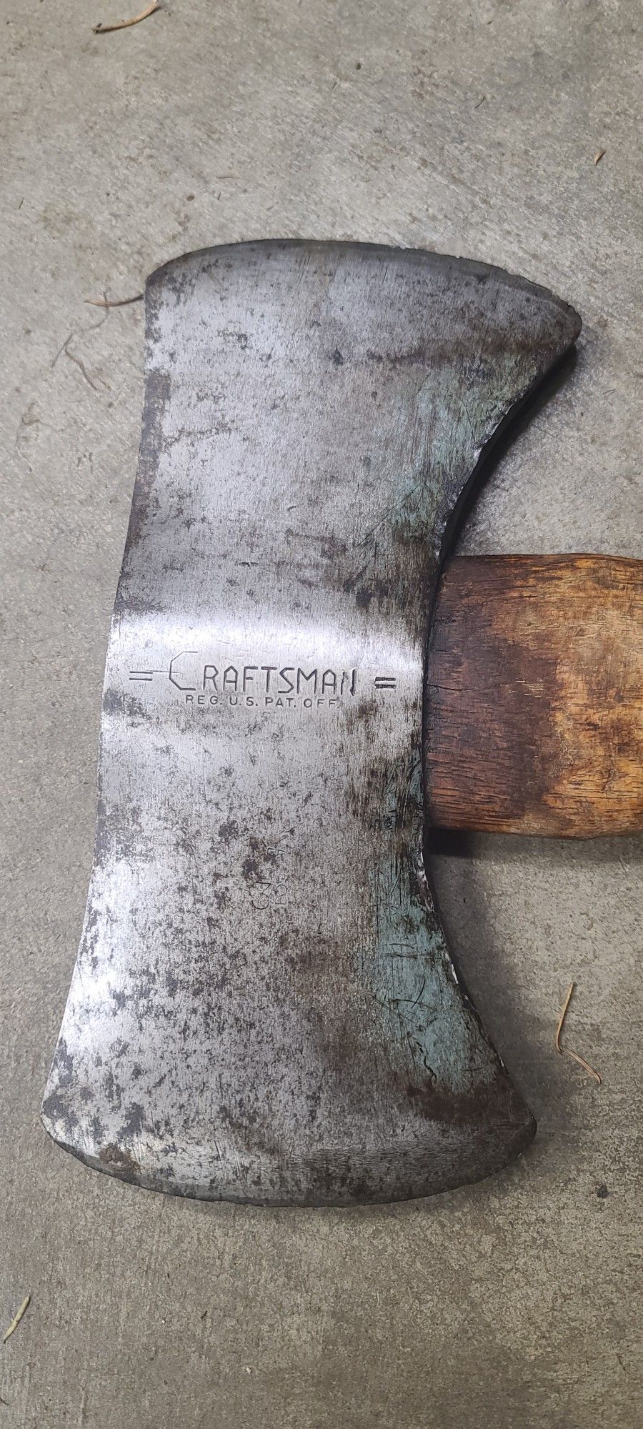 Vintage Craftsman Double Bit Axe 32" Handle 