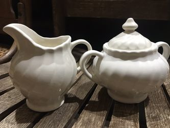Antique Sugar and Creamer Set