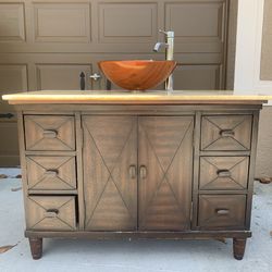 Vessel Sink Vanity Set