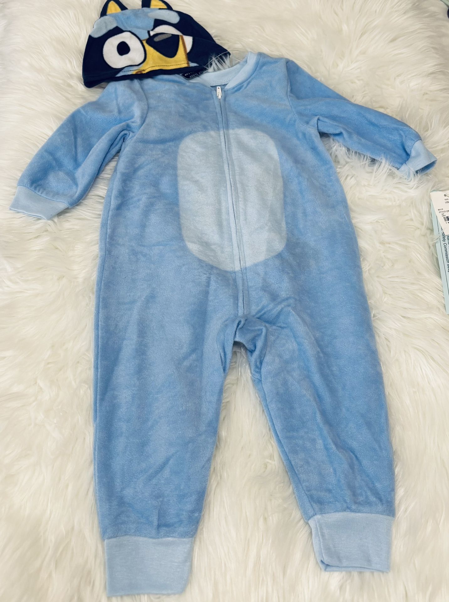 New! Bluey Baby Blanket Sleeper w/ Hat *18 Months