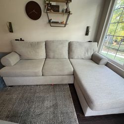 Living spaces Couch & ottoman