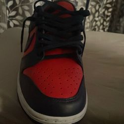 Red And Blue Nike Low Dunk