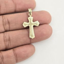 10kt Real Gold Cross Pendant 