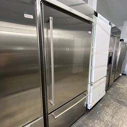 KitchenAid Bottom Freezer Built In Stainless Steel 36” Refrigerator 
