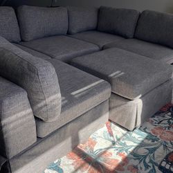 6 - Piece Upholstered Sectional Couch