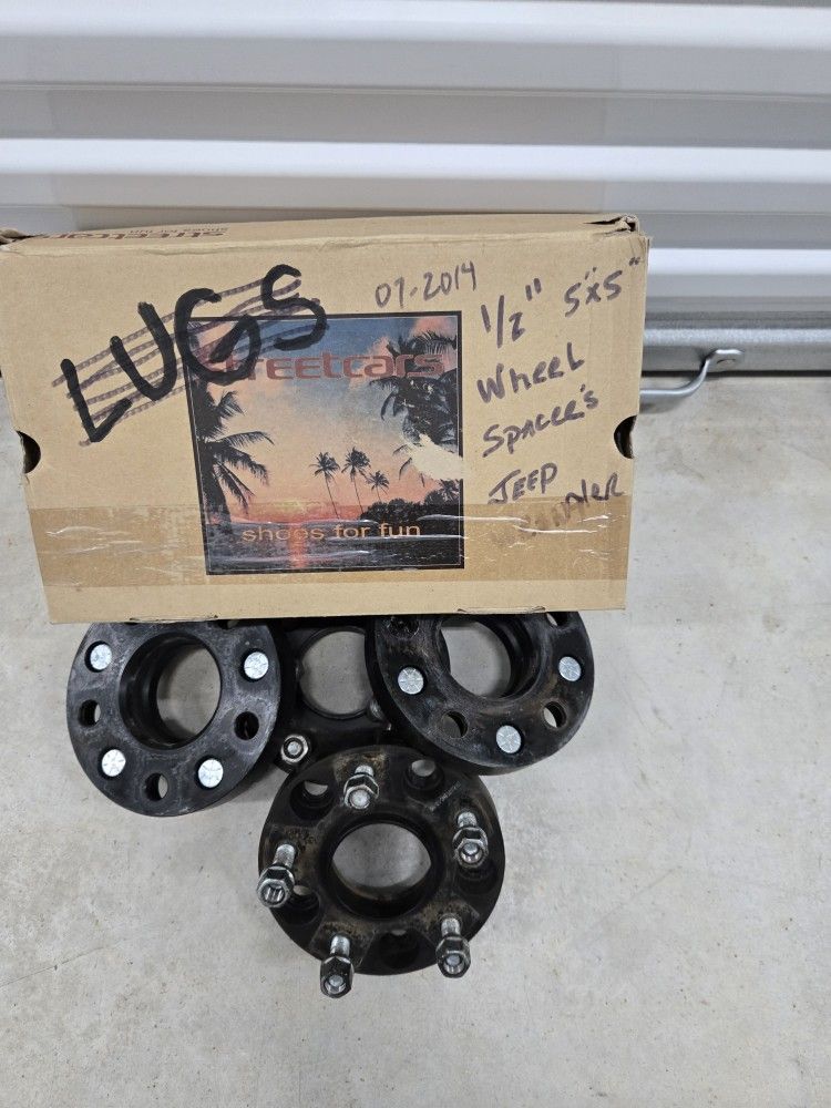 2007-2011 Jeep 1/2" Wheel Spacers 5x5