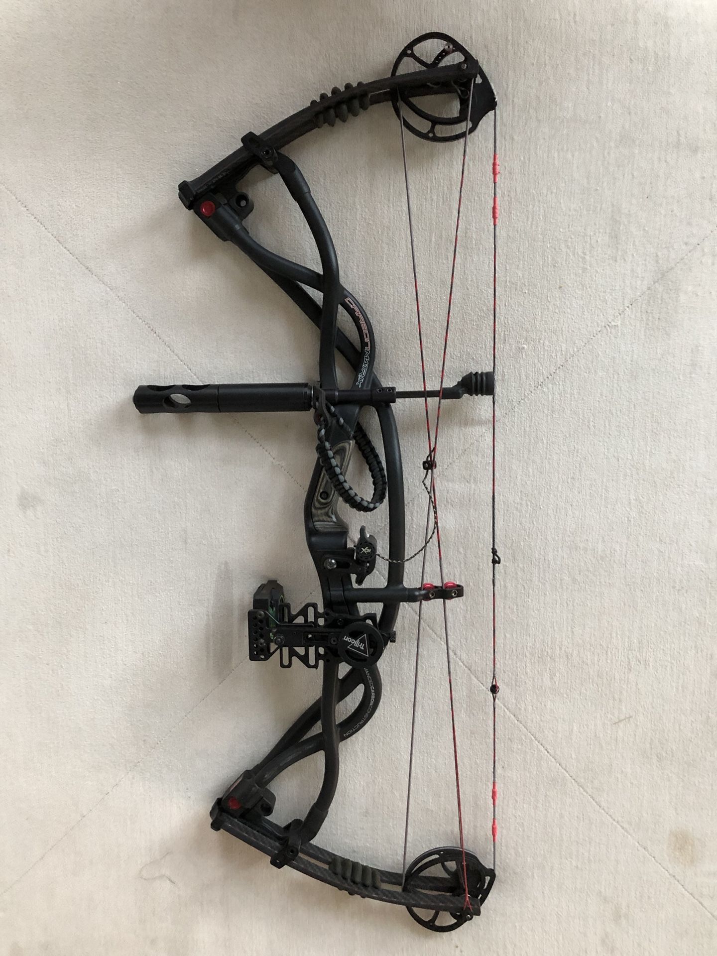 Hoyt Carbon Matrix w/Trijicon Accupin Sight RKT wt 50-60 Len 29” STR 58.75 – MAKE OFFER