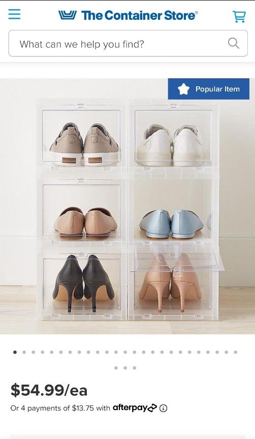 6 brand New Shoe Storage Boxes