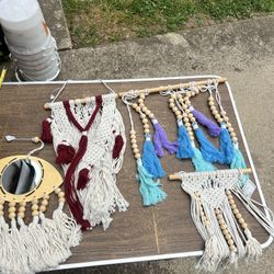 Wall Decor, Macramé, And Beads Sold Separately
