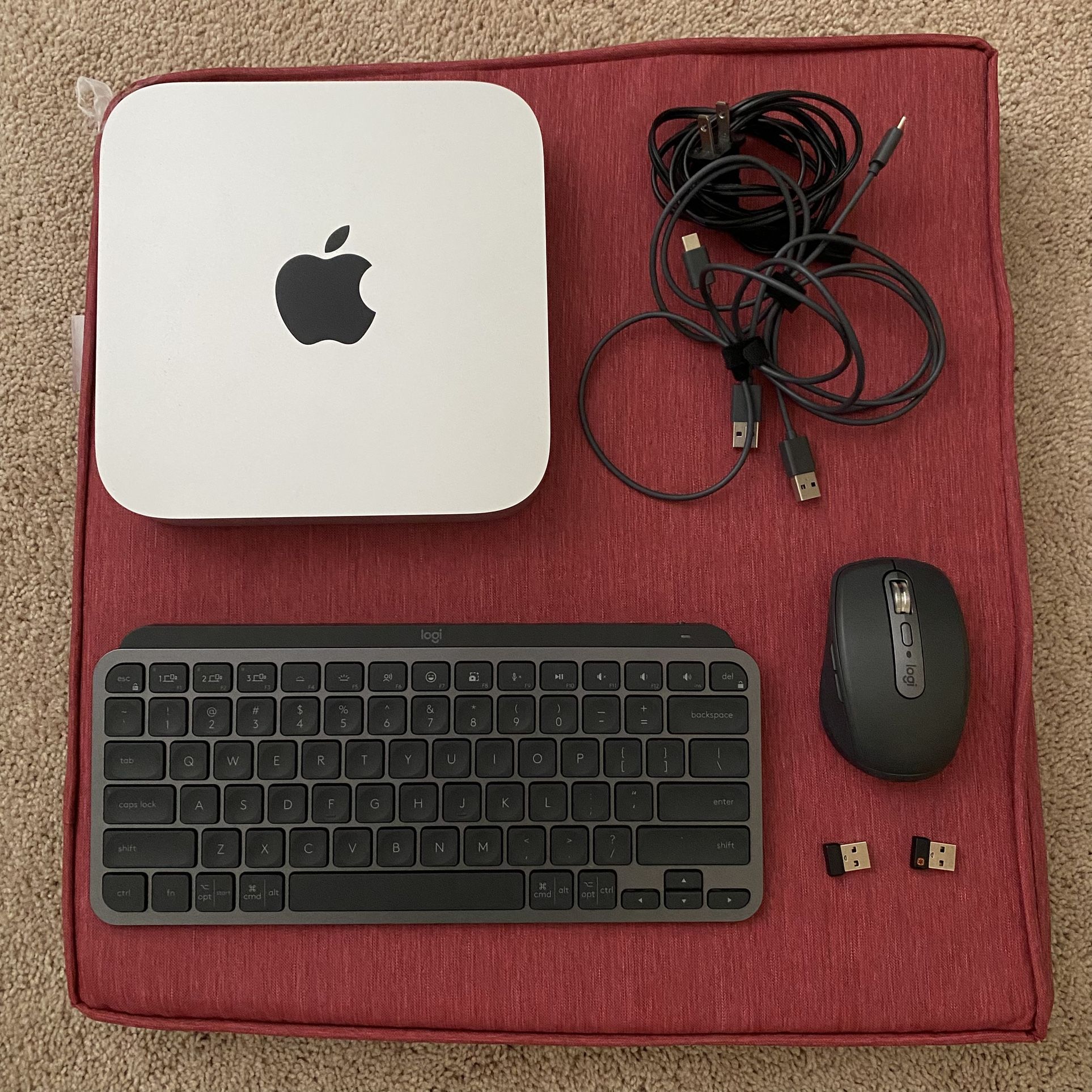 Apple Mac Mini M1 Bundled w/ Logitech Keyboard & Mouse - MX Keys Mini & MX Keys Mini 3