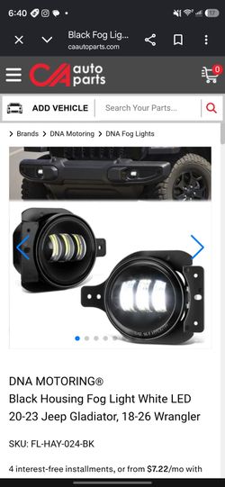 Jeep Wrangler Fog Lights