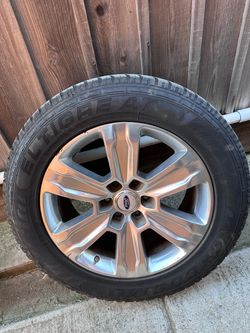 Ford f150 platinum oem rims 20 inch with tires as is