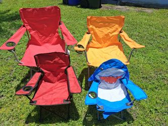 Set of 4 Fold Up Chairs