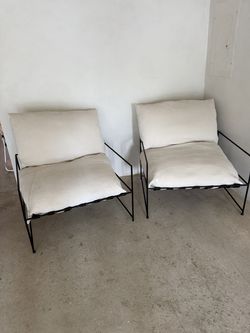 2 modern accent chairs