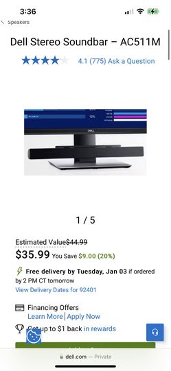 Dell Stereo Soundbar