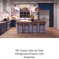 48" Classic Side-by-Side Refrigerator/Freezer with Dispenser Model # CL4850SD/S MSRP $16,105