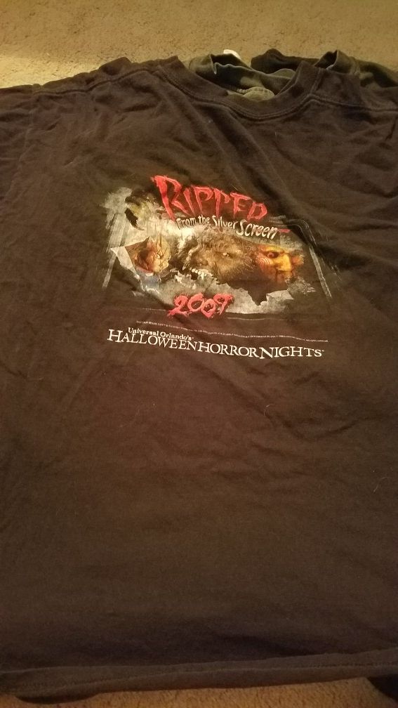 Halloween horror nights entertainment staff shirts