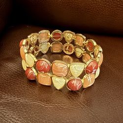Chunky Beaded Cuff Bracelet 