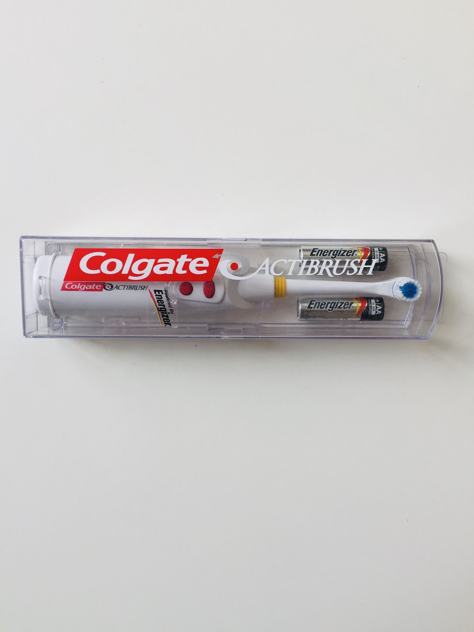 ACTIBRUSH. Colgate electric toothbrush. Very efficient. Brand new. Never used. Still in original packaging/travel case.