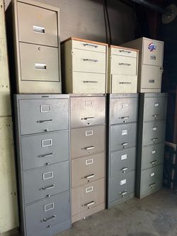 Assorted metal cabinets 4, 3, 2 drawers available