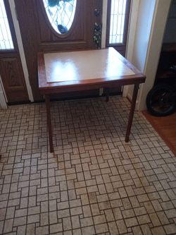 Wooden Folding Card Table/35 X 35 X 28.5 Inches 