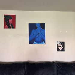 Original Hand-Painted Canvas Wall Art – 3 Pieces Available