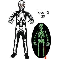 Kids Skeleton Costume 12 Halloween / Traje de Esqueleto Niños