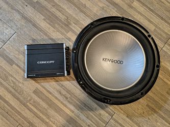 Amp And Subwoofer 12"