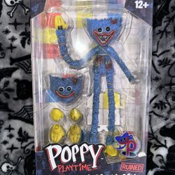 McFarlane Toys Poppy Playtime Huggy Wuggy 7" Action Figure Ruined New In Hand