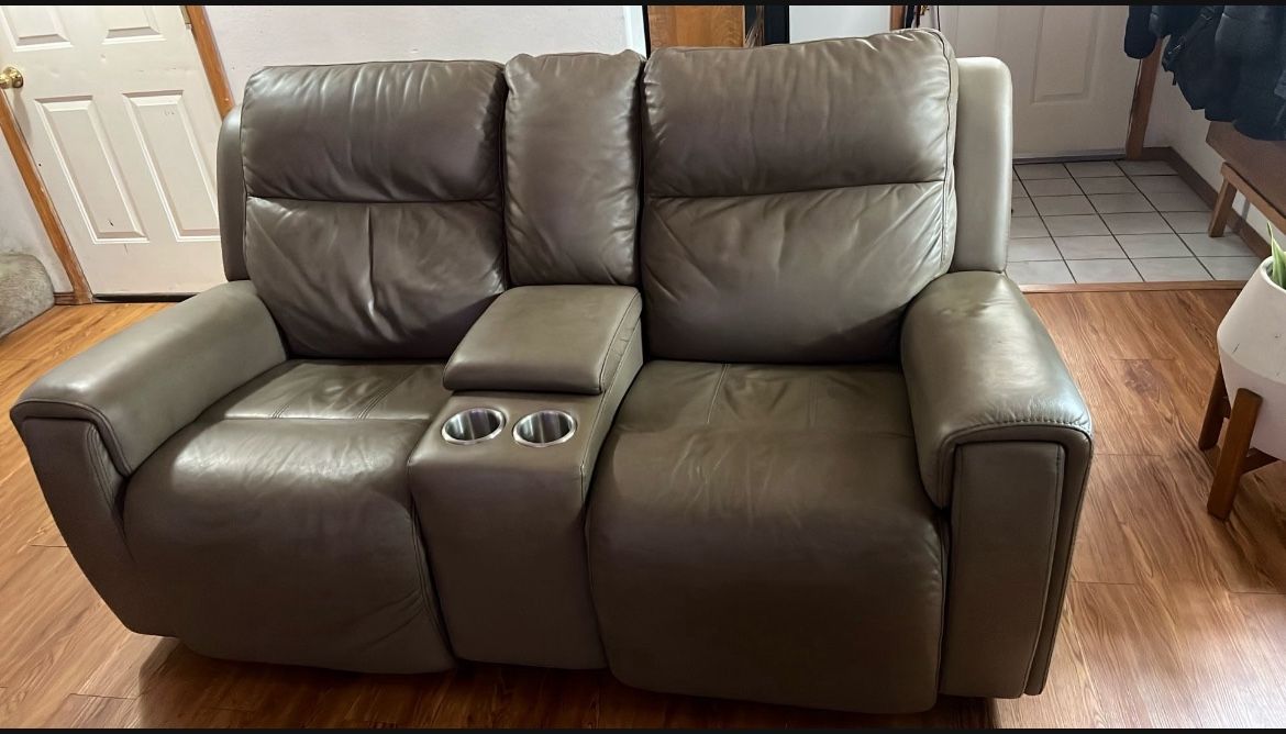 Nice Leather Recliner Loveseat 
