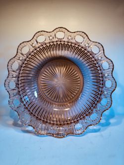Vintage Pink Depression Glass Bowl