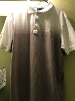 Banana republic polo shirt white and brown