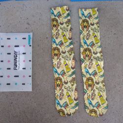 Unisex Pharaoh Egyptian Goddess Long Socks