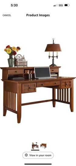 Oak Desk With Hutch 