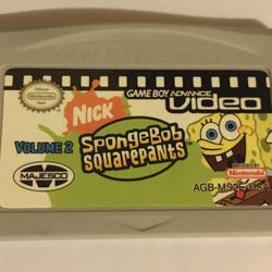 SpongeBob SquarePants Game boy Advance Video Vol 2