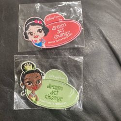 Disney Youth Programs collectible patch featuring Princess Tiana from The Princess and the Frog And Snow White And The Seven Dwarves 