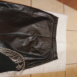 Rhinestone Cowgirl Mini Skirt With Rhinestones 