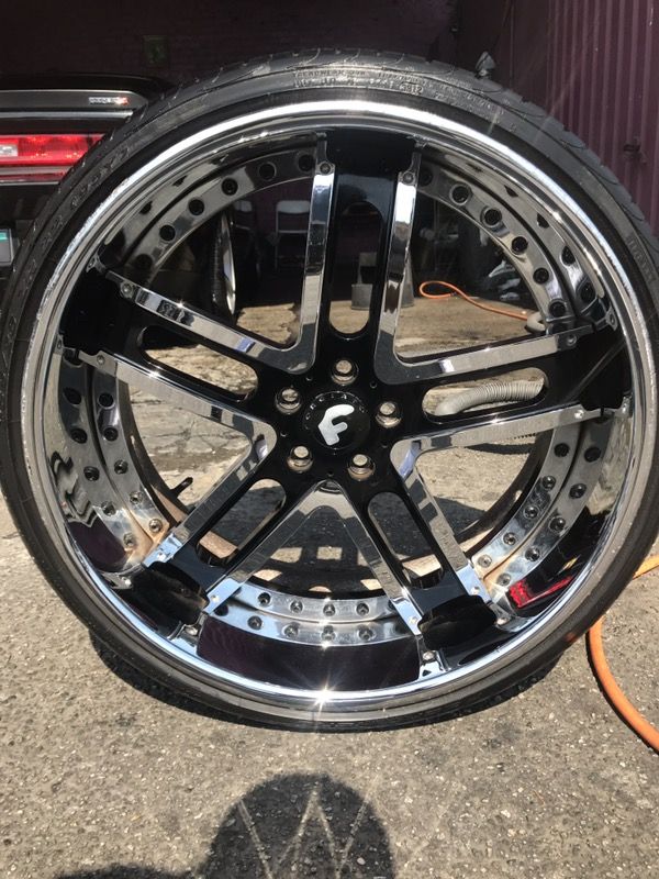 Forgiato Rims and tires 22 inch offset