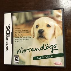 Nintendogs Lab & Friends Box & Manual ONLY