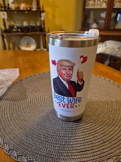 Brand new president trump twenty ounce , tumbler , stainless steel